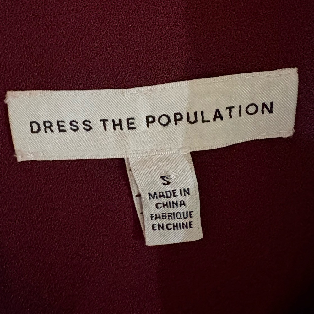 Corey Chiffon Fit & Flare Cocktail Dress- dress the population - Picture 5 of 5